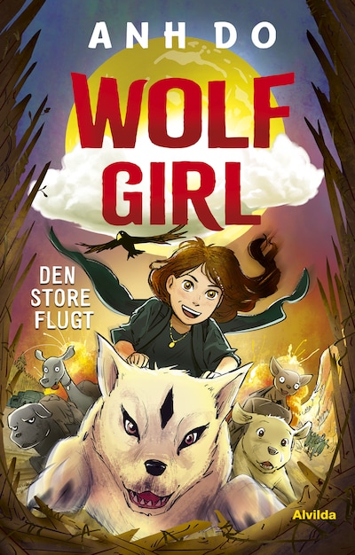 Wolf Girl 2: Den store flugt – omslag til lydbogen af Anh Do