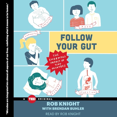 Follow Your Gut – omslag til lydbogen af Rob Knight
