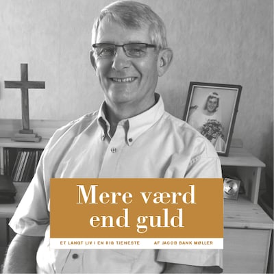 Mere værd end guld – omslag til lydbogen af Jacob Bank Møller