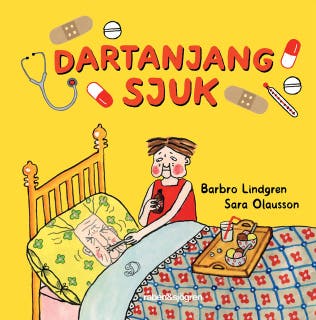 Dartanjang sjuk – omslag till ljudboken av Barbro Lindgren,Sara Olausson
