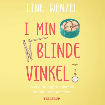 I min blinde vinkel – omslag til lydbogen af Line Wenzel