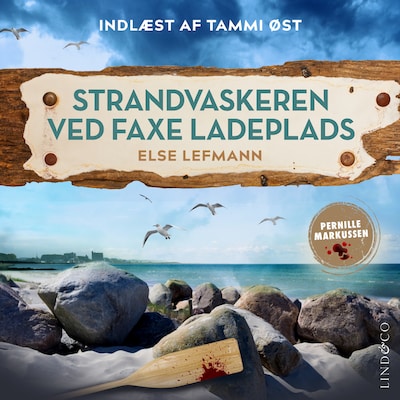 Strandvaskeren ved Faxe Ladeplads – omslag til lydbogen af Else Lefmann