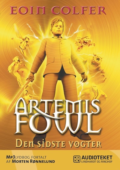 Artemis Fowl 8 - Den sidste vogter – omslag til lydbogen af Eoin Colfer