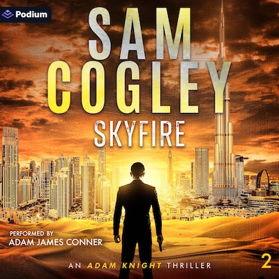 Skyfire – omslag til lydbogen af Sam Cogley