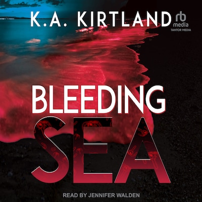 Bleeding Sea – omslag til lydbogen af K.A. Kirtland