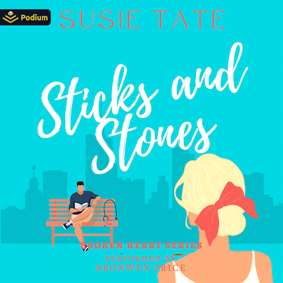 Sticks and Stones – omslag til lydbogen af Susie Tate