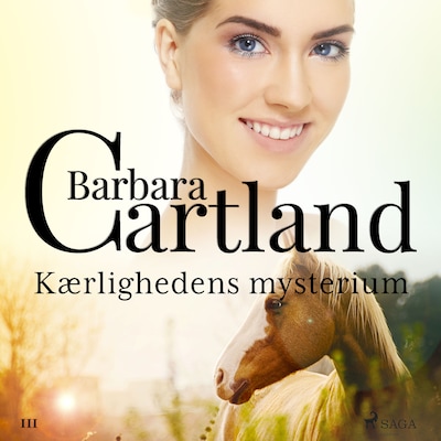 Kærlighedens mysterium – omslag til lydbogen af Barbara Cartland