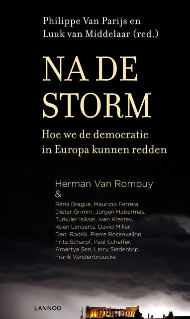 Na de storm: hoe we de democratie in Europa kunnen redden – omslag van het luisterboek van Luuk van Middelaar,Philippe Van Parijs