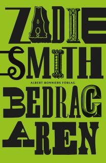 Bedragaren – omslag till ljudboken av Zadie Smith