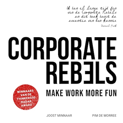 Corporate Rebels – omslag van het luisterboek van Joost Minnaar, Pim de Morree