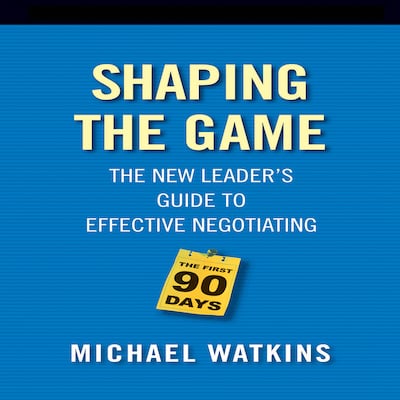 Shaping the Game – omslag til lydbogen af Michael D. Watkins