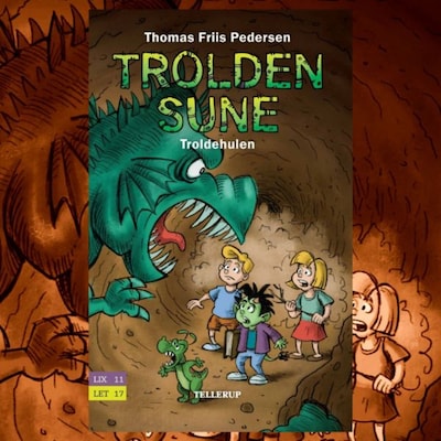 Trolden Sune #2: Troldehulen – omslag til lydbogen af Thomas Friis Pedersen