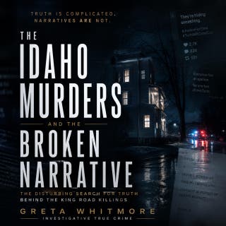 The Idaho Murders and the Broken Narrative: The Disturbing Search for Truth Behind the King Road Killings – omslag till ljudboken av GRETA WHITMORE
