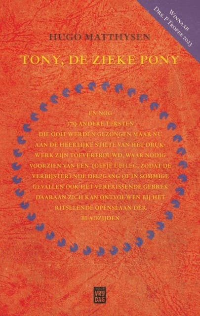 Tony, de zieke pony – omslag van het luisterboek van Hugo Matthysen