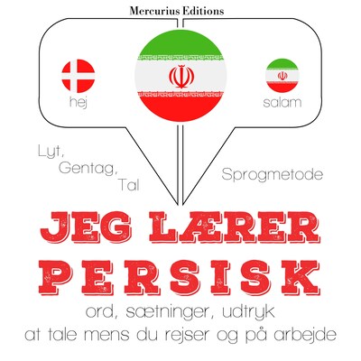 Jeg lærer persisk – omslag til lydbogen af JM Gardner
