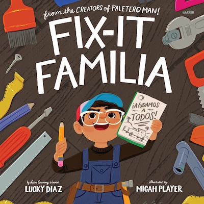 Fix-It Familia – omslag til lydbogen af Lucky Diaz