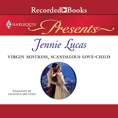 Virgin Mistress, Scandalous Love-Child – omslag til lydbogen af Jennie Lucas