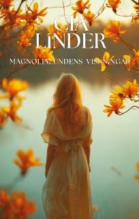 Magnolialundens viskningar – omslag till ljudboken av Cia Linder