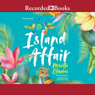Island Affair – omslag til lydbogen af Priscilla Oliveras