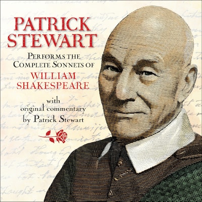 Patrick Stewart Performs the Complete Sonnets of William Shakespeare – omslag til lydbogen af William Shakespeare, Patrick Stewart