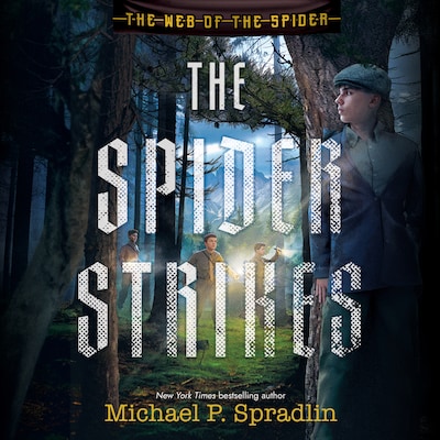 The Spider Strikes – omslag til lydbogen af Michael P. Spradlin