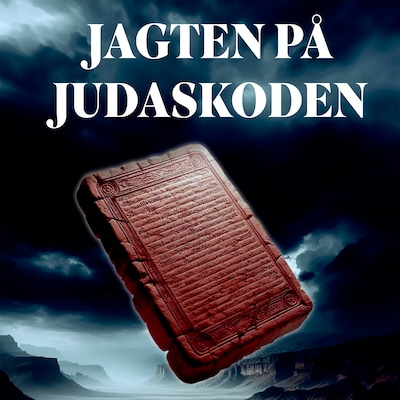 Jagten på Judaskoden – omslag til lydbogen af Louise Jensby, Anne Krøjgaard