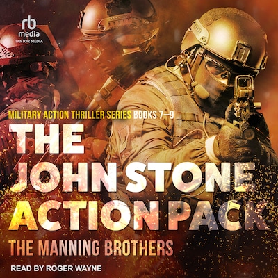 The John Stone Action Pack: Books 7-9 – omslag til lydbogen af Allen Manning, Brian Manning