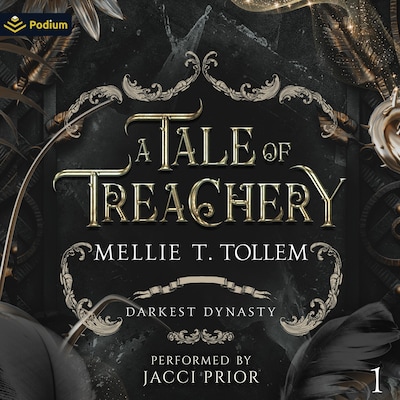 A Tale of Treachery – omslag til lydbogen af Mellie T. Tollem