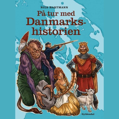 På tur med Danmarkshistorien – omslag til lydbogen af Nils Hartmann