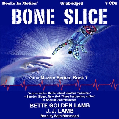 Bone Slice – omslag til lydbogen af Bette Golden Lamb, JJ Lamb
