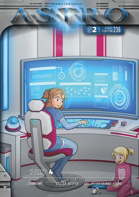 ASTRO S2 - Part 4: Showdown, Doctor Belfor, The Interference Signal – omslag til lydbogen af Martin Wintersberger, Manuela Wieninger