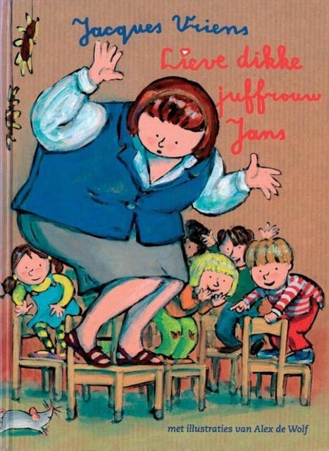 Lieve dikke juffrouw Jans – omslag van het luisterboek van Jacques Vriens