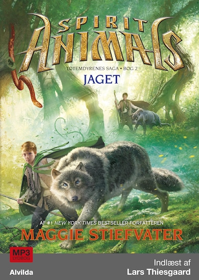Spirit Animals 2: Jaget – omslag til lydbogen af Maggie Stiefvater