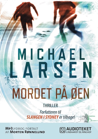 Mordet på øen – omslag til lydbogen af Michael Larsen