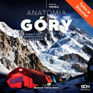 Anatomia góry – okładka audiobooka, autor Rafał Fronia
