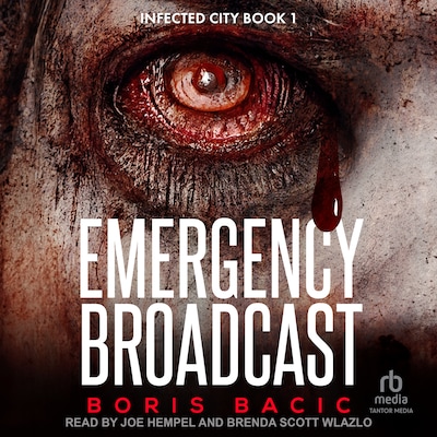 Emergency Broadcast – omslag til lydbogen af Boris Bacic