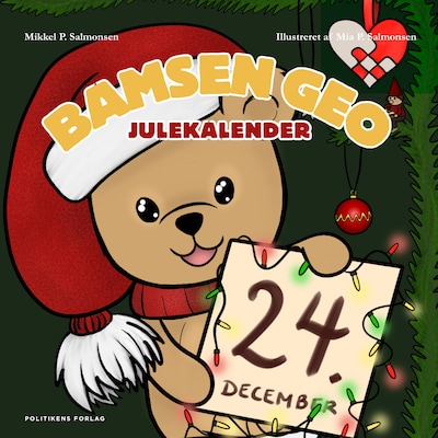 Bamsen Geos julekalender - Geo møder Julemanden – omslag til lydbogen af Mikkel Palm Salmonsen, Marie Munk Jensen