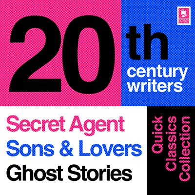 Quick Classics Collection: 20th-Century Writers – omslag til lydbogen af Joseph Conrad, D. H. Lawrence, M. R. James