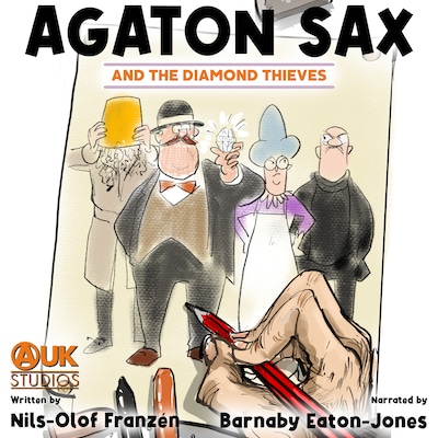 Agaton Sax and the Diamond Thieves – okładka audiobooka, autor Nils-Olof Franzén