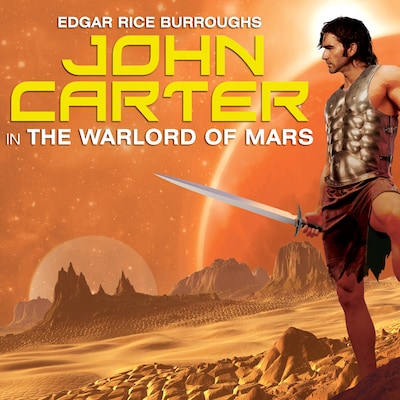 John Carter in The Warlord of Mars – omslag til lydbogen af Edgar Rice Burroughs