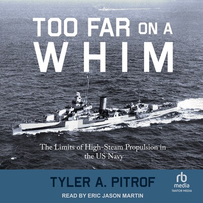 Too Far on a Whim – omslag til lydbogen af Tyler A. Pitrof