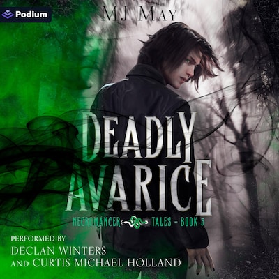 Deadly Avarice – omslag til lydbogen af MJ May