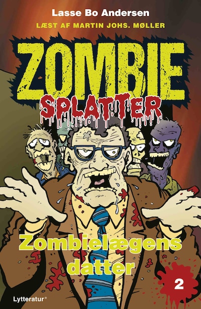 Zombielægens datter – omslag til lydbogen af Lasse Bo Andersen