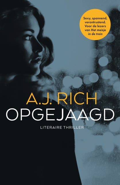 Opgejaagd – omslag van het luisterboek van A.J. Rich