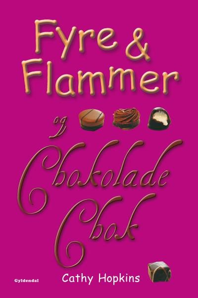 Fyre & Flammer 10 - Fyre & Flammer og chokoladechok – omslag til lydbogen af Cathy Hopkins
