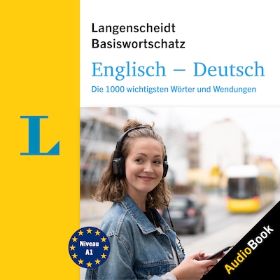 Langenscheidt Englisch-Deutsch Basiswortschatz – omslag til lydbogen af Das Neue Fachbuch GmbH dnf Verlag