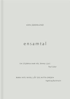 Ensamtal – omslag till ljudboken av Ann Jäderlund
