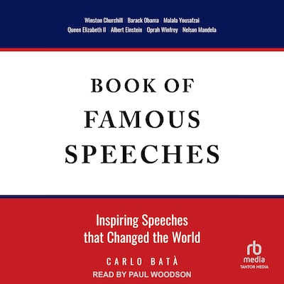 Book of Famous Speeches – omslag til lydbogen af Carlo Batà
