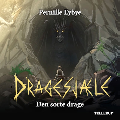 Dragesjæle #1: Den sorte drage – omslag til lydbogen af Pernille Eybye