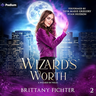 A Wizard's Worth – omslag til lydbogen af Brittany Fichter